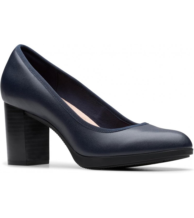 Clarks - Bayla Carly Navy Leather